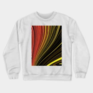 Saturn type ring pattern in shades of red yellow and orange Crewneck Sweatshirt